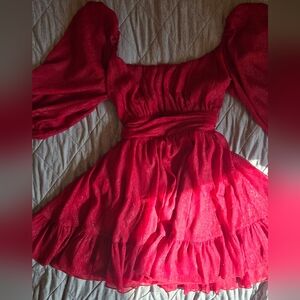 Lucy in the Sky Red Mini Dress